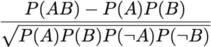 linear correlation coefficient