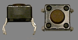 Top and side views of a pushbutton