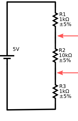 3 Resistor Voltage division