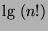 $\mbox{lg } (n!)$